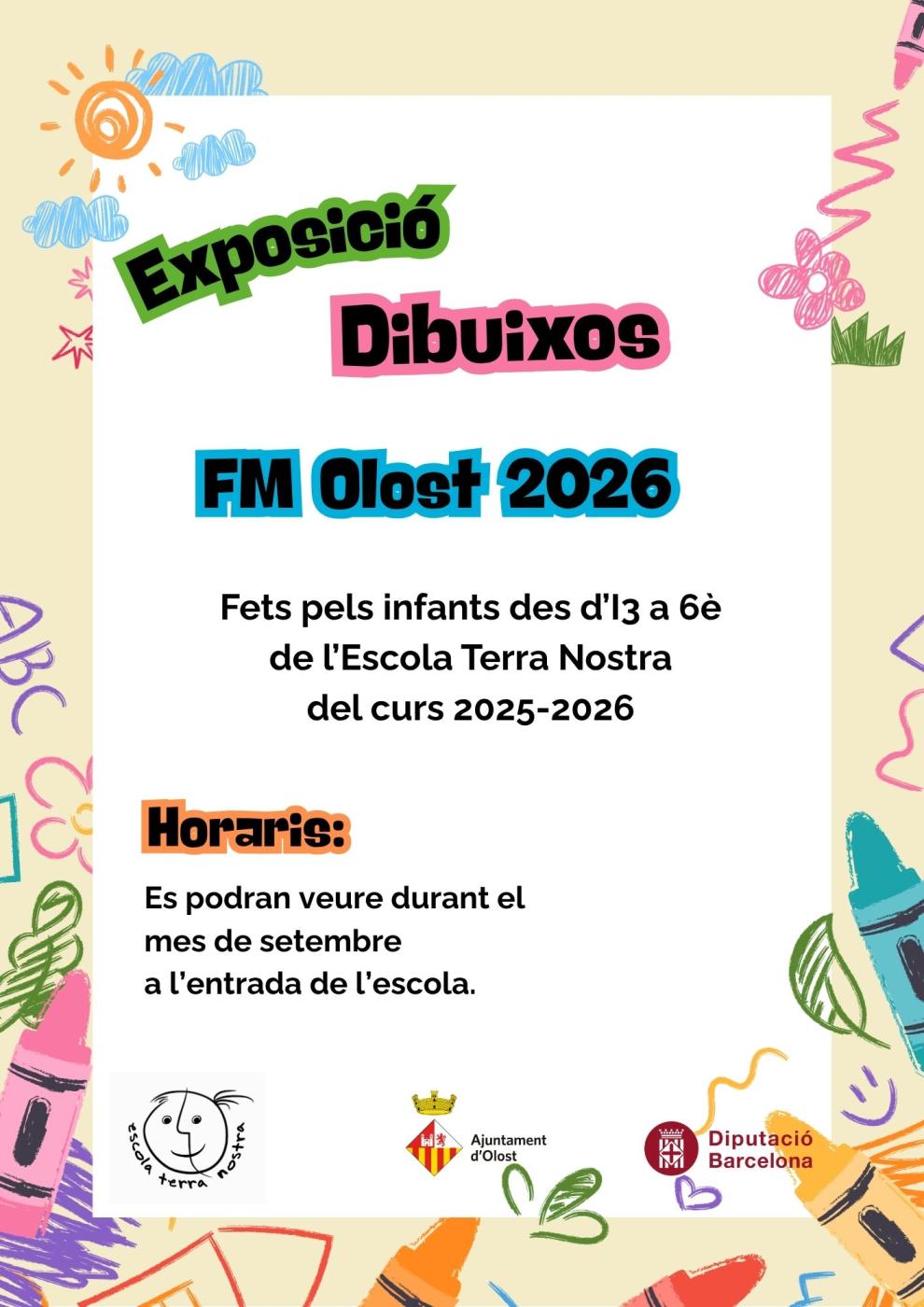 Exposició dels dibuixos de la Festa Major d'Olost